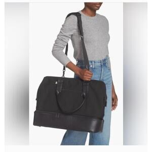 Beis Weekender Travel Canvas Bag Black